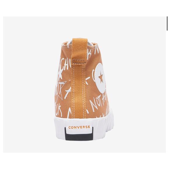 NEW Converse Mens Untitl3d Hi Top Golden Tan Lace Up Graphic Sneakers Shoes 10 main image 10